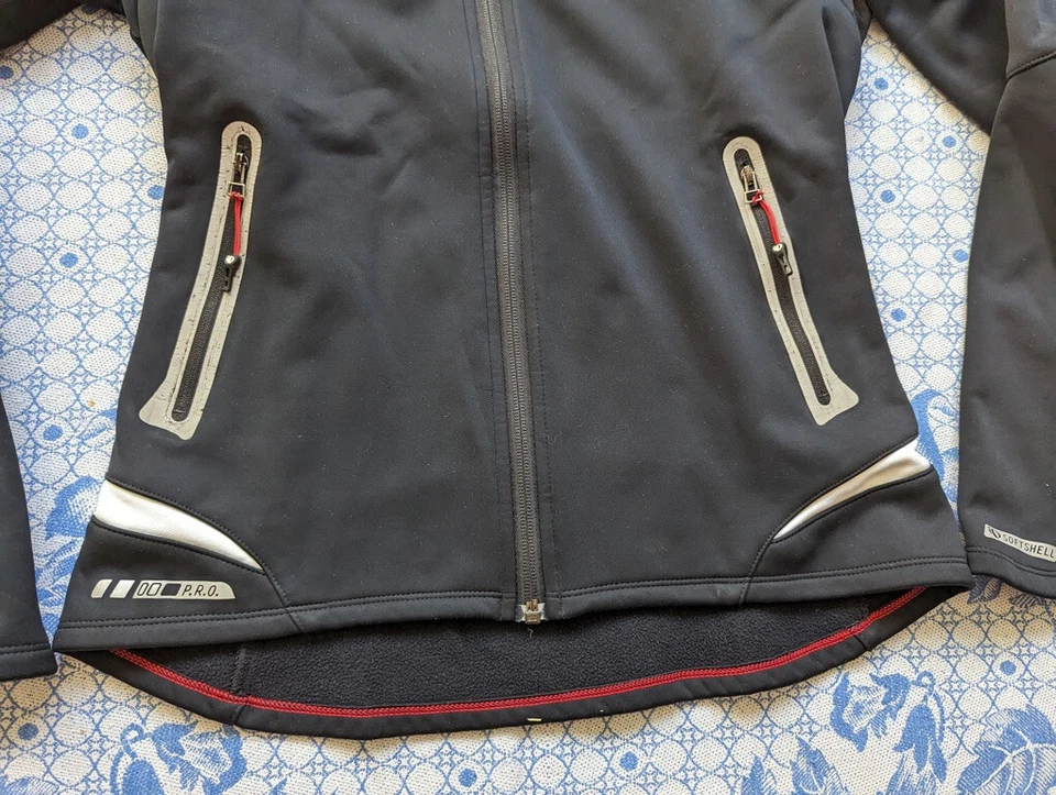 Pearl Izumi Womens Cycling Jacket Zip Softshell Size S Black - Image 2 of 4