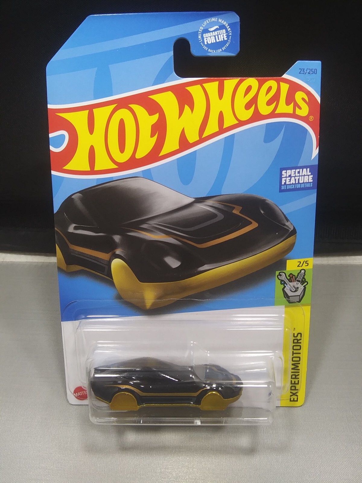 Hot Wheels Coupe Clip Key Chain Car Experimotors 2/5 Black Diecast 1