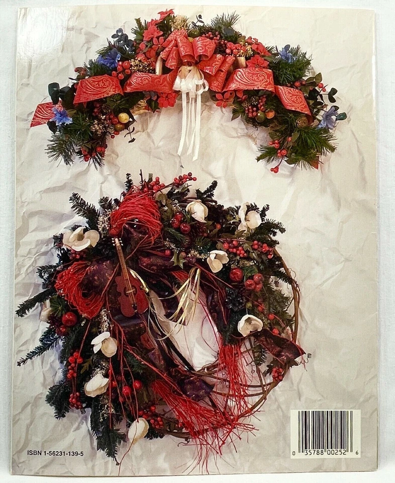 1993 HOTP Distinctive Wreath Designs 252 libretto istruzioni 15 progetti Vntg 10642 - Immagine 2 di 2