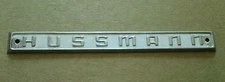 Hussman Appliance Metal Emblem Script Badge Ornament Nameplate Trim Logo