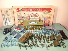 VTG 1955 MARX U.S. ARMED FORCES TRAINING CENTER PLAYSET #4150 SERIES 1000  lot54