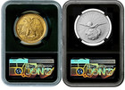 Presale 2026 W Flowing Hair Gold Coin & Silver Medal Set NGC SP70 W/OGP #2830B — photo 2