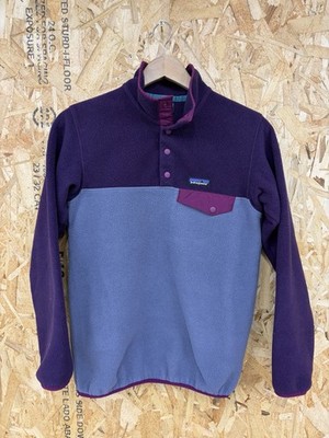 Patagonia Women s Synchilla Snap-T Pullover Fleece Sz XS Purple Lupine
