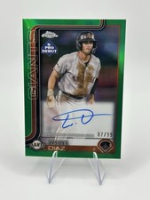 2025 Topps Pro Debut Lisbel Diaz #PDC-137 Chrome Green Refractor Auto /99