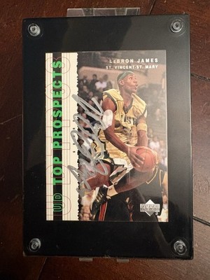 Upper Deck UD Top Prospects LeBron James #3 Rookie Auto- Read Description!