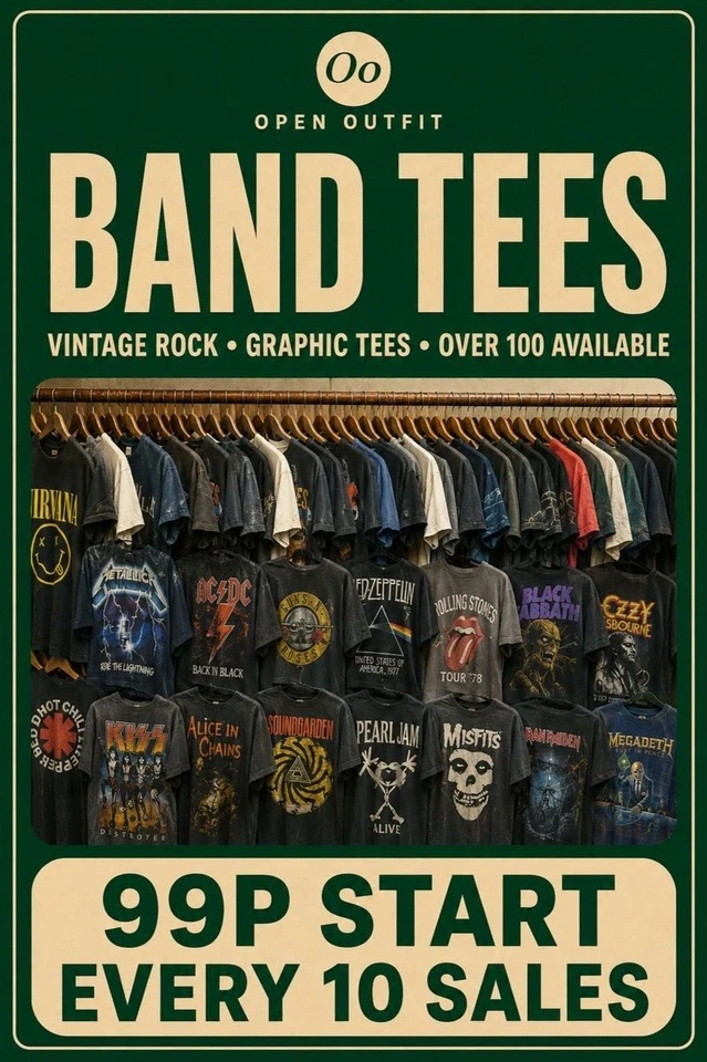 BAND TEES MIX!! Open Outfit