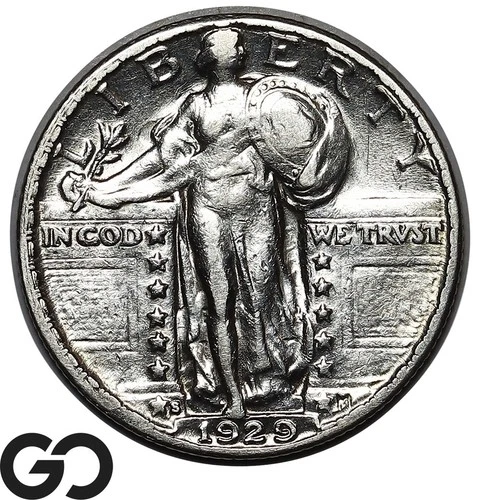 1929-S Standing Liberty Quarter, Choice AU