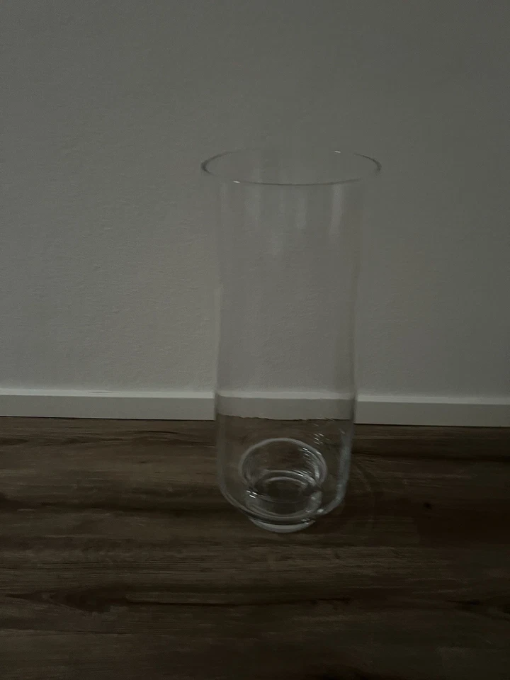 große glas Boden Vase Klar Durchsichtig  Deko  56 Cm Groß Weihnachten Advent - Bild 2 von 4