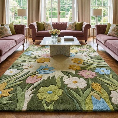 Designer Rug | Irregular Rug | Wool area Rugs | Living Room Rug |