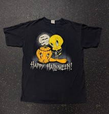 Vintage Looney Tunes Tweety Bird 1997 Happy Halloween T Shirt Size L