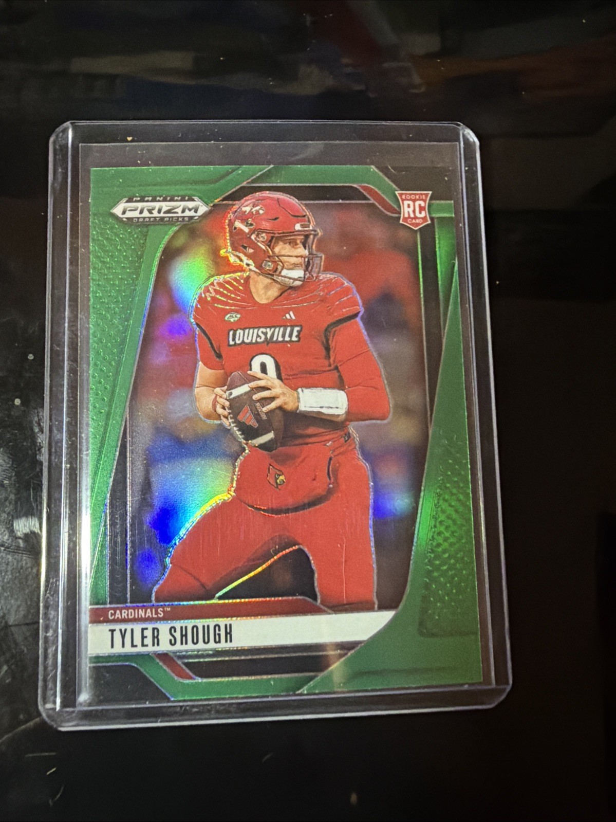 2025 Panini Prizm Draft Picks Tyler Shough #49 Green Prizm RC