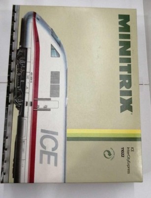 MINITRIX 11022 ICE High Speed Rail Set, Unconnected Cars, Used