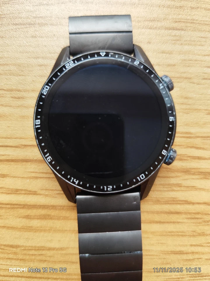 Huawei Watch GT 2 Pro Classic 46.7mm Nebula Grey Titanium Case with Grey... - Image 3 of 4