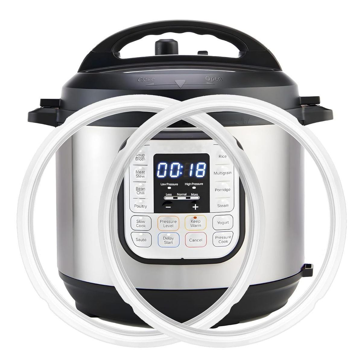 2-Pack Sealing Ring for Instant Pot Quart, Food-Grade Silicone