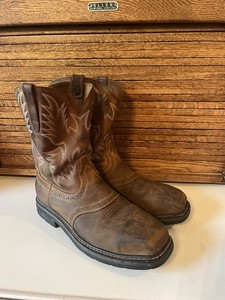 Ariat Work Steel Toe Mens Boots Brown 11D ASTM F2413-18 EH Slip & Oil Resisting