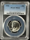 1944  25C Washington Quarter Dollar PCGS MS64   80476635