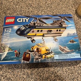 LEGO CITY: Deep Sea Helicopter (60093) - 100% complete with Minifigures