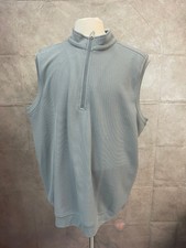 Bolle Golf Mens Gray 1/2 Zip Pullover Vest Ca...