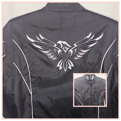 Black Motorcycle Jacket REVOLUTION GEAR SZ. XL Men Removable Lining Lightweight 