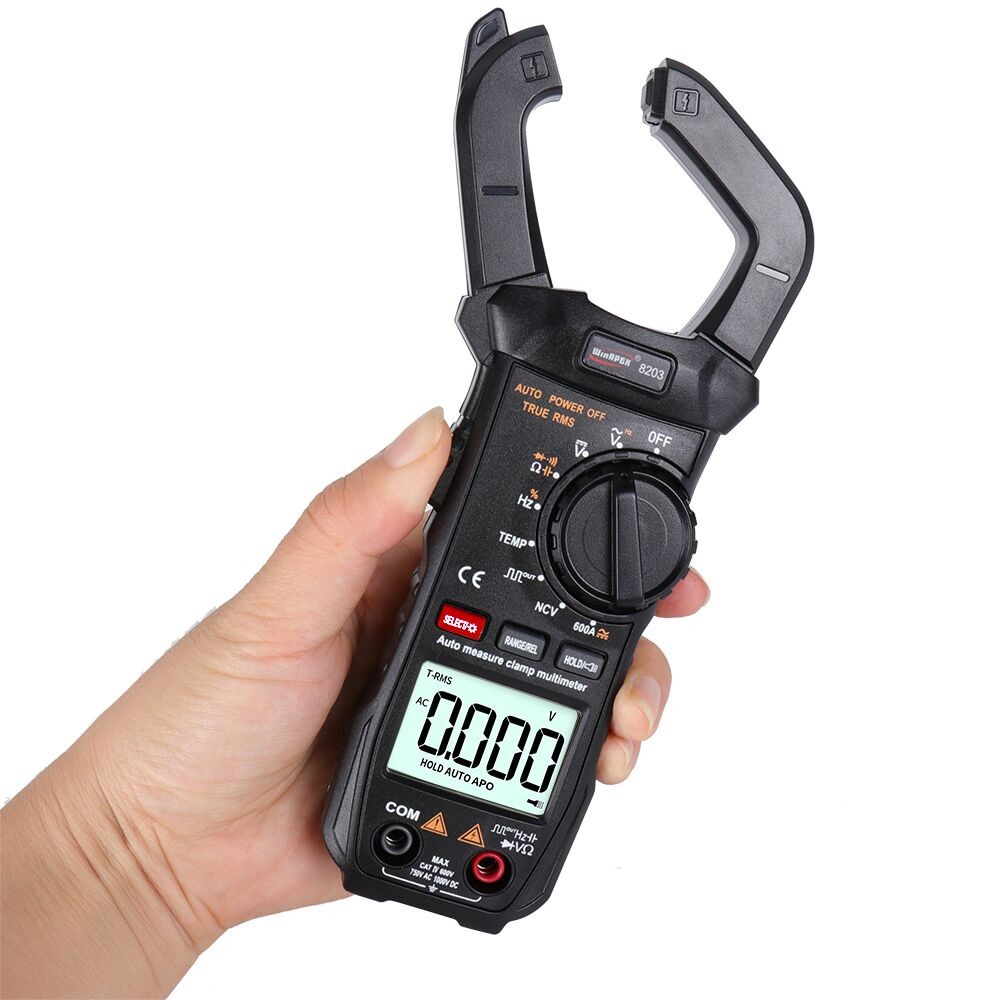 WinAPEX Portable Pocket Multimeter 6000 Counts True RMS Digital Clamp Meter With