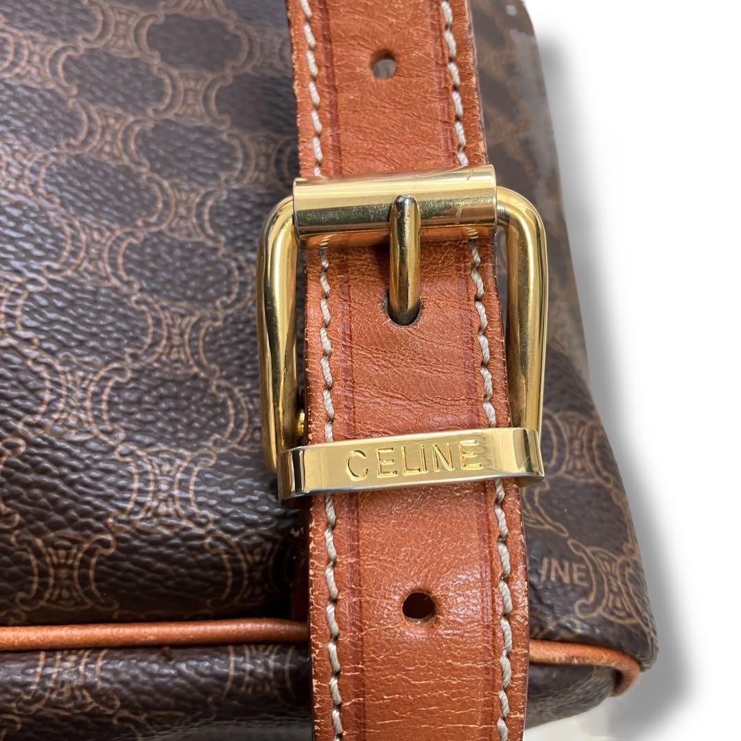 CELINE Mini Backpack Macadam Pattern Brown PVC Le… - image 14