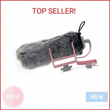 SUNMON Rode Deadcat Mic Windshield Fur Filter for Rode VideoMic Go Camera Microp