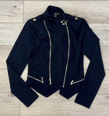 NWOT - Windsor Black Women's Jacket with Gold Accents; Size Medium