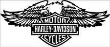 Harley eagle motorcycle Vinyl Decal Sticker