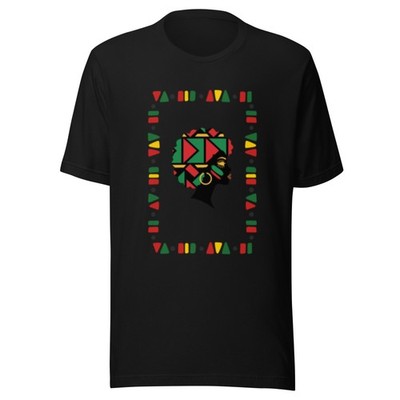 African Heritage Shirt Mens Afrocentric Graphic Tee Pan African T-Shirt