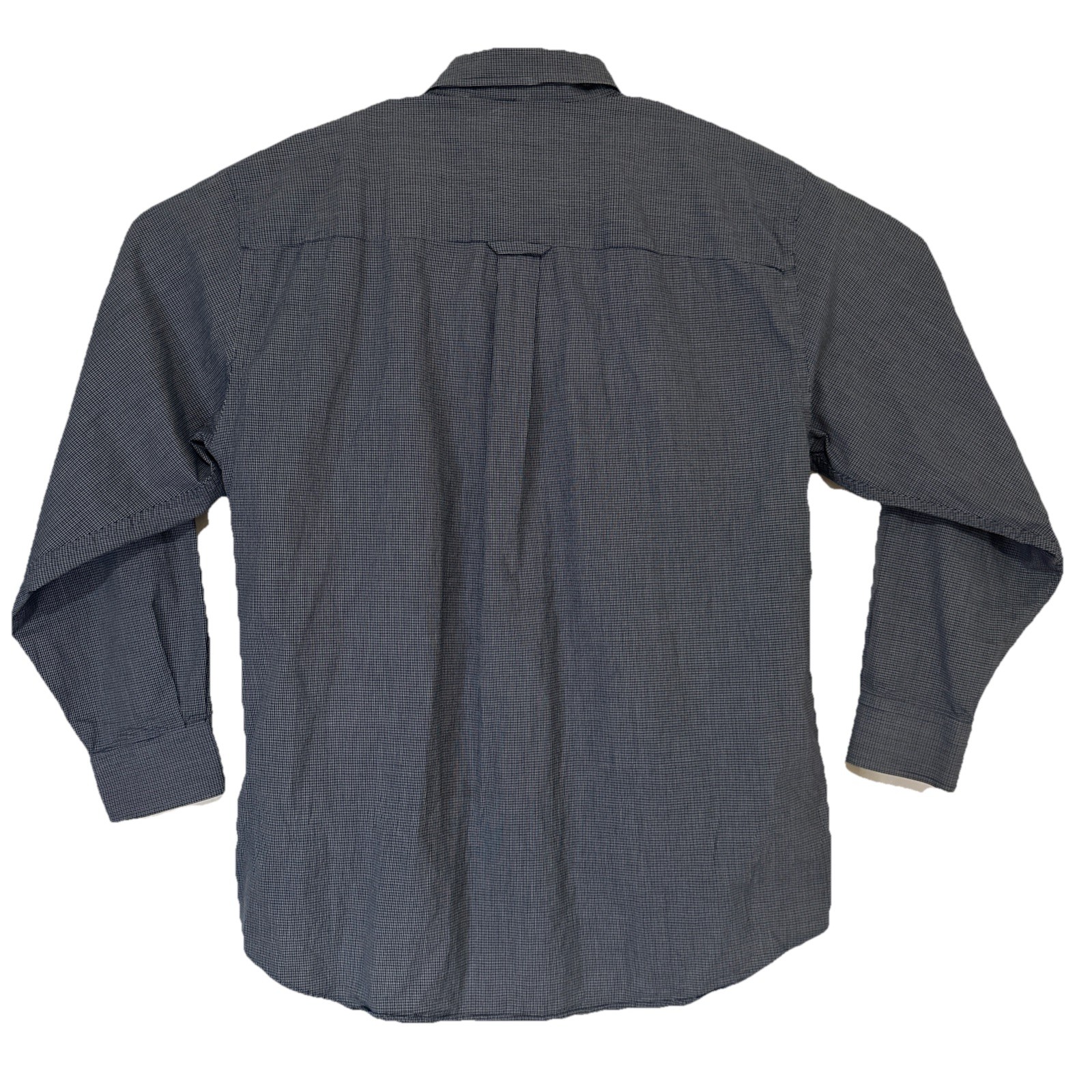 Pendleton Blue Black Micro Check Button Down Long… - image 4