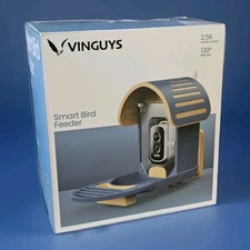 VINGUYS® Smart Bird Feeder Camera Solar Powered  2.5 HD Camera WiFi Color Vision