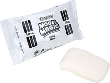 10 1oz Packs - Crayola MODEL MAGIC Clay - WHITE - Nontoxic - Free Shipping 