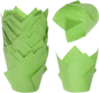 50 StüCk Tulpen BackföRmchen Cupcake Muffin-FöRmchen Aus Fettdichtem Papier FüR