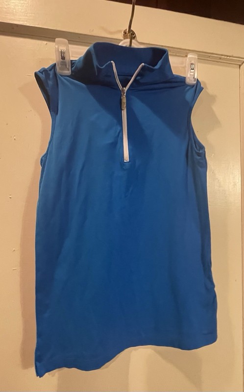 The tailored Sportsman Icefil Zip Sleeveless Tops (2) Blue & Yellow