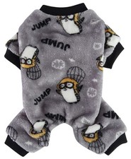 XIAOYU Cute Penguin Pattern Dog Pajamas Pet Clothes Doggie Medium,