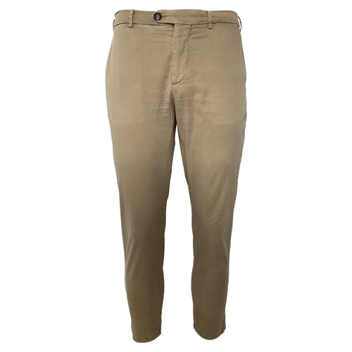 Brunello Cucinelli Slim Fit Pants In Cotton Men Beige Size 50