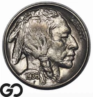 1936 Buffalo Nickel, Flashy Choice AU++