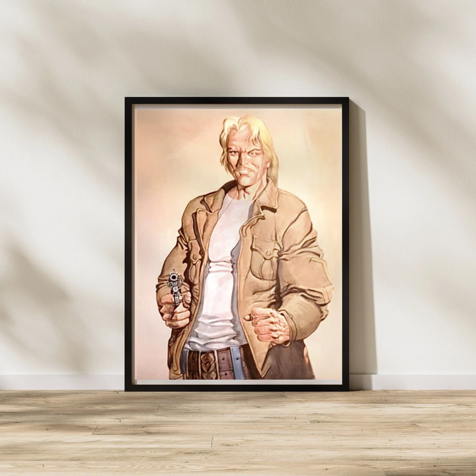 Affiche cible de tir Police vintage pour habiller les murs d un salon retro male cave