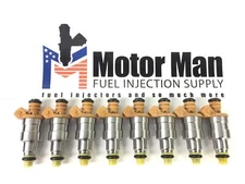 Motor Man | E5TE-A3B Fuel Injector Set | Ford F150 F250 5.8L V8 1 YEAR WARRANTY