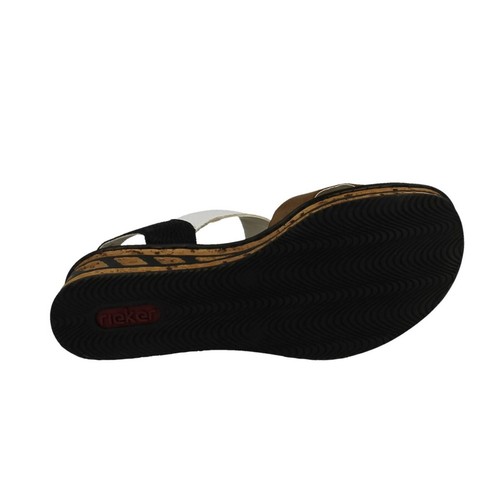 Sandalias de cuña informales combinadas Rieker '68176' para dama - Imagen 16 de 21