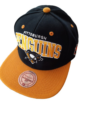 Mitchell & Ness Snapback Cap Eishockey NHL - Pittsburgh Penguins Black / Yellow