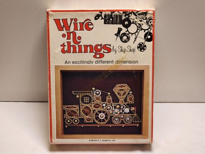 1980 Vintage Wire N Things Ship Shop Wabash Locomotive Wire Art Kit Model #604