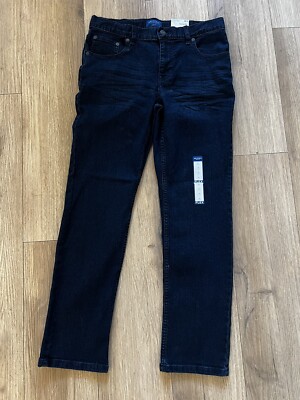 NWT Arizona Jean Co Boys Youth Jeans Size 14 Husky Slim Fit Dark Wash Super  Flex