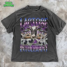 Lactose Intolerant Cow Meme Shirt | Funny Graphic Tee | Weirdcore Bootleg Shirt
