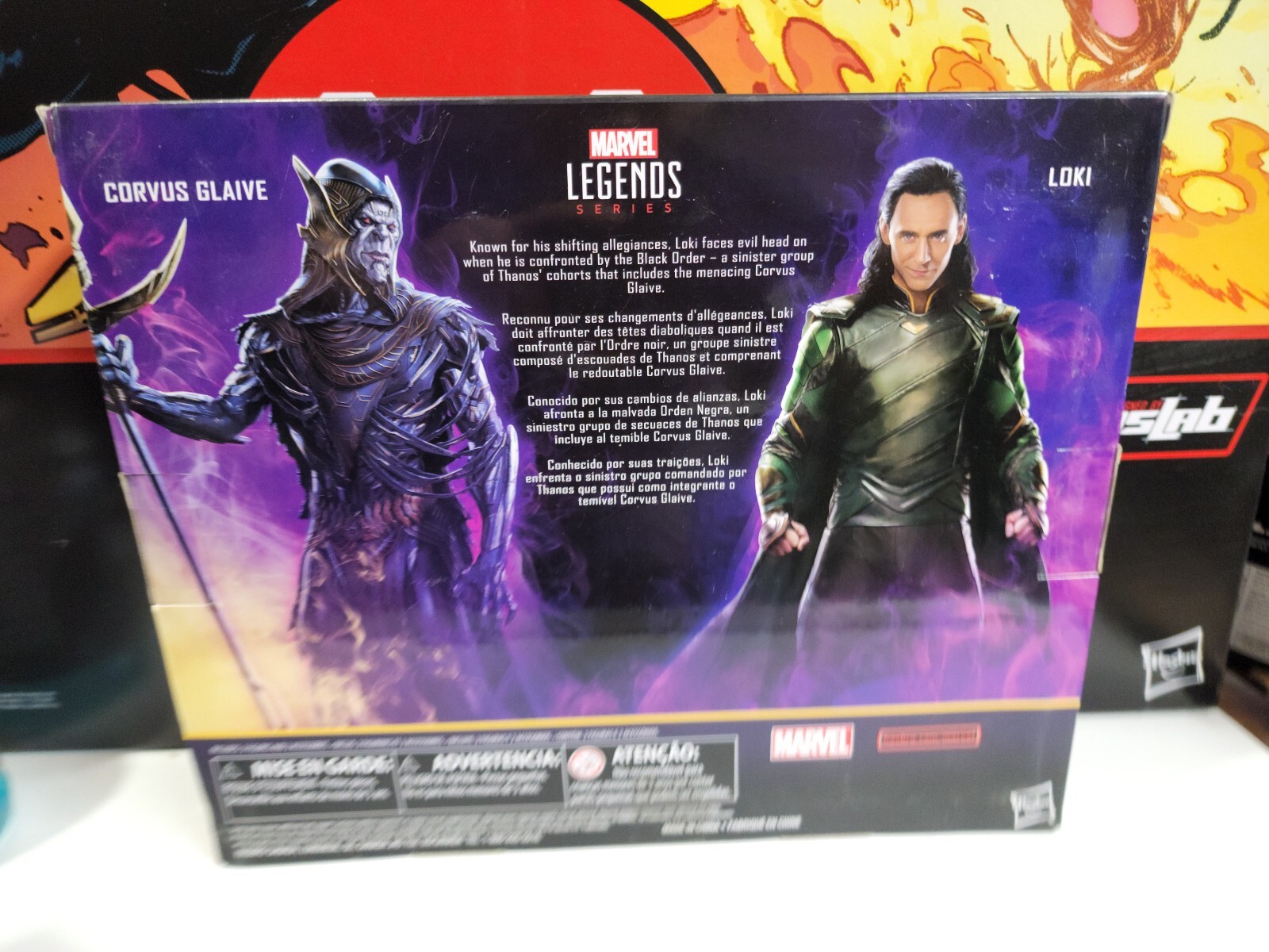 Marvel Legends 6" MCU Corvus Glaive + Loki Avengers Infinity War Black Order New