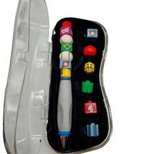 Lego Writing System Customizable Sports Pen  Case Non Working For Parts Or Repa