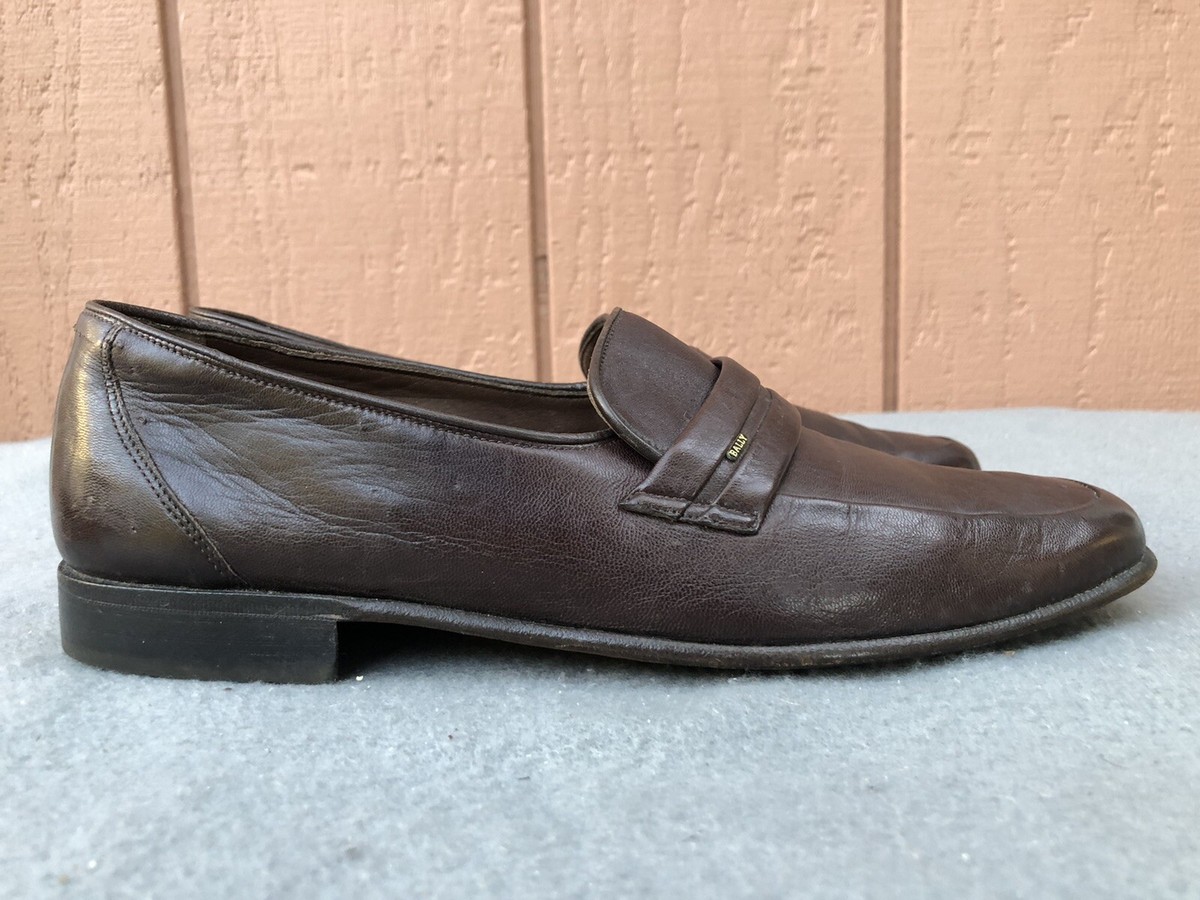 EUC BALLY Switzerland OREGON Brown Leather Men display picture 2
