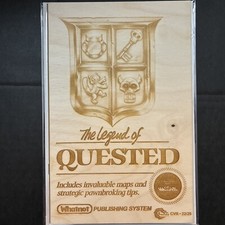 Quest The Legend Of Zelda copertina in legno 22/25