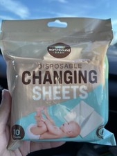 Baby Diaper Disposable Changing Sheets Pad - 10 Sheets Pack 17.5 x 17.5 Inches