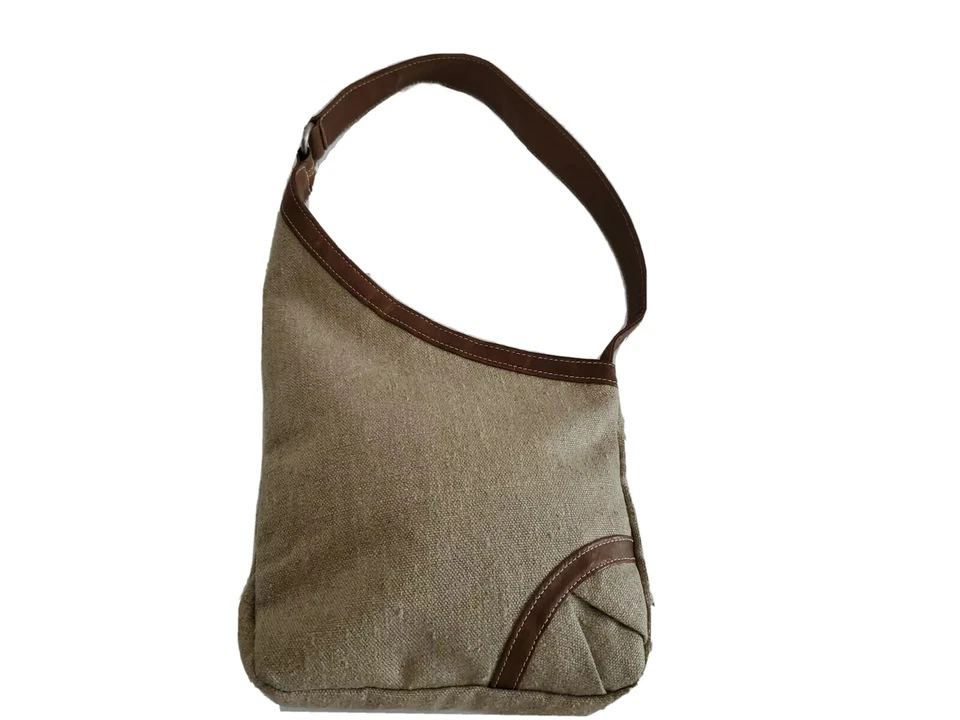  Bolso de Hombro Lauren Merkin Retro Algodón Pana Cremallera Asimétrico Foto 3 de 4